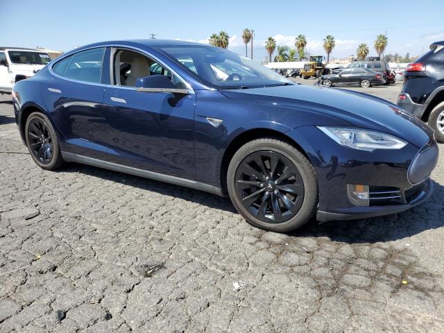 5YJSA1S10EFP53683 - 2014 TESLA MODEL S أزرق صورة 4