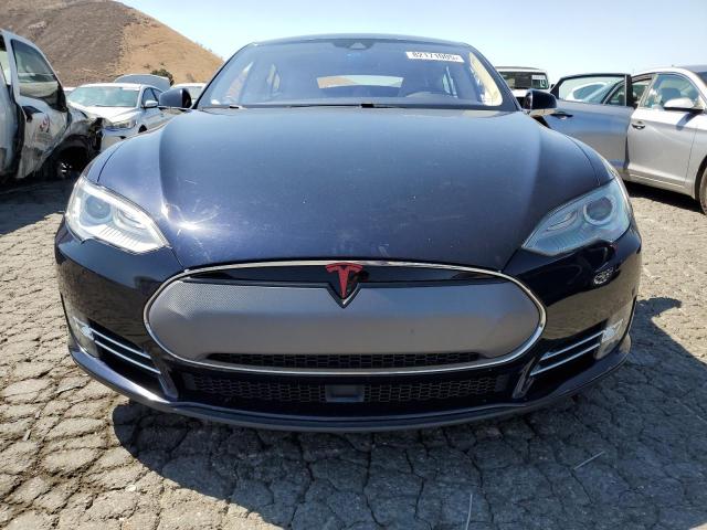 5YJSA1S10EFP53683 - 2014 TESLA MODEL S أزرق صورة 5