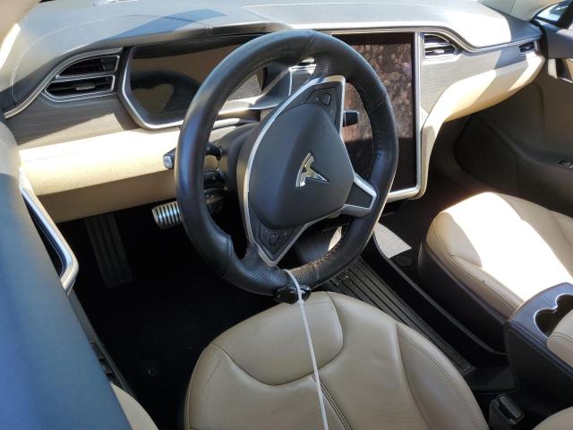 5YJSA1S10EFP53683 - 2014 TESLA MODEL S أزرق صورة 8