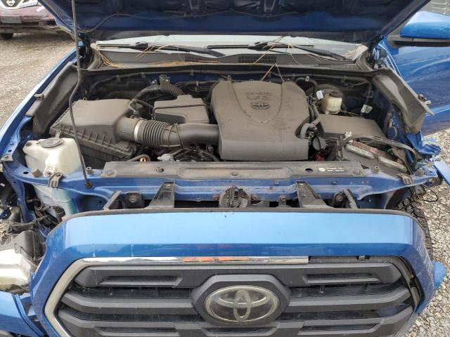 3TMAZ5CN1JM054338 - 2018 TOYOTA TACOMA DOUBLE CAB Синий фото 11