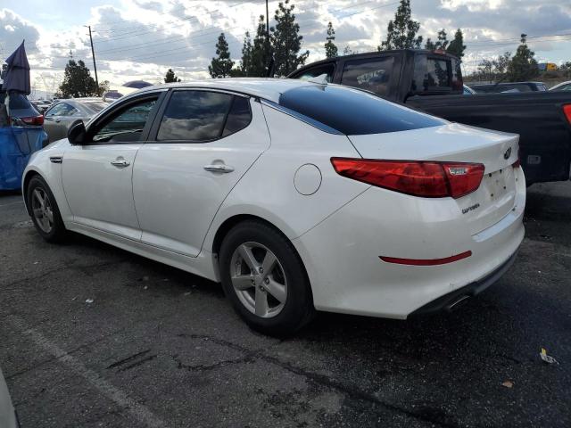 KNAGM4A75F5642406 - 2015 KIA OPTIMA LX WHITE photo 2