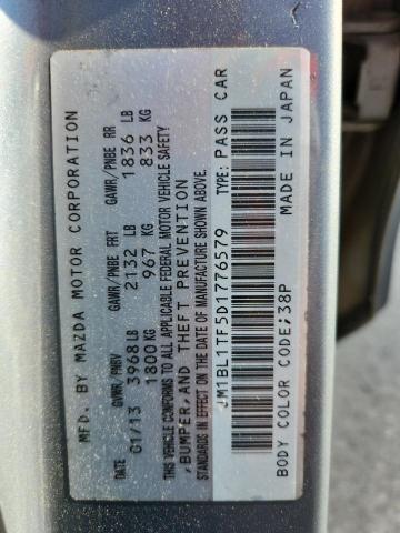 JM1BL1TF5D1776579 - 2013 MAZDA 3 I 银色 照片 12