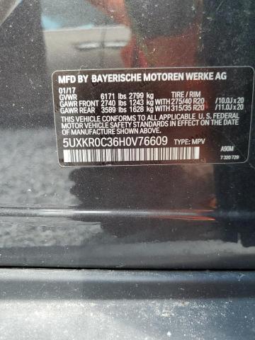 5UXKR0C36H0V76609 - 2017 BMW X5 XDRIVE35I Grau Foto 14