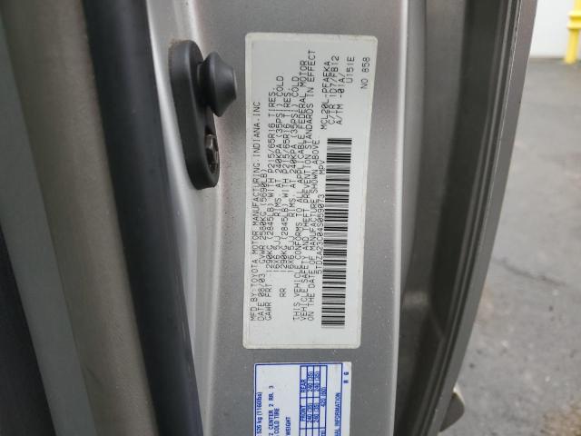 5TDZA23C04S059073 - 2004 TOYOTA SIENNA CE SILVER photo 13