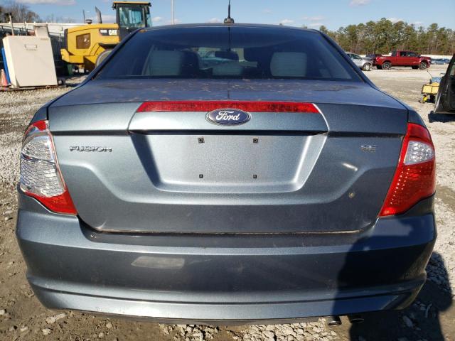 3FAHP0HA2CR164680 - 2012 FORD FUSION SE TEAL photo 6