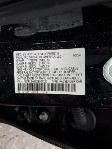 19XFL2H86SE007326 - 2025 HONDA CIVIC SPORT BLACK photo 12