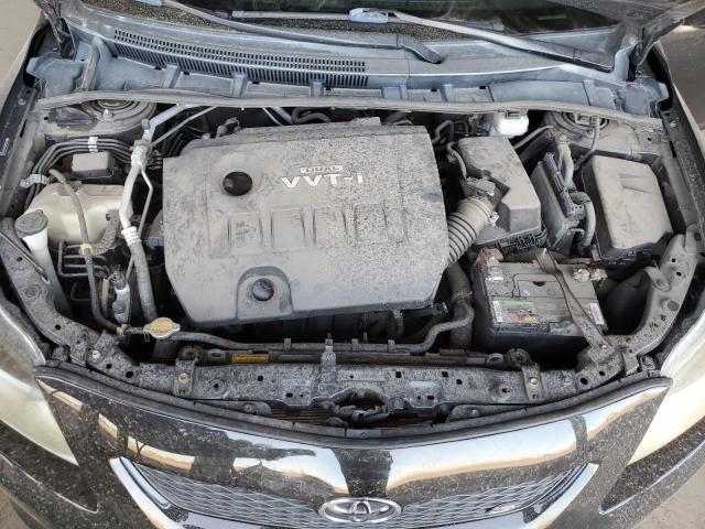 2T1BU4EE0AC427632 - 2010 TOYOTA COROLLA BASE BLACK photo 11