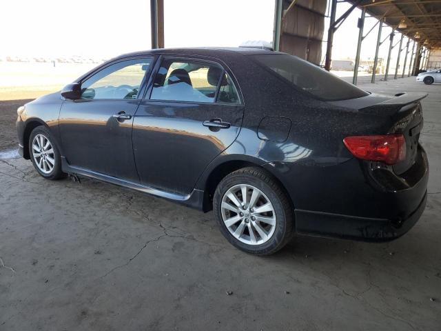 2T1BU4EE0AC427632 - 2010 TOYOTA COROLLA BASE BLACK photo 2