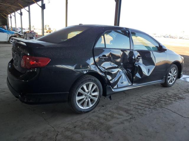 2T1BU4EE0AC427632 - 2010 TOYOTA COROLLA BASE BLACK photo 3