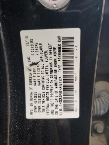 1HGCR3F86HA021024 - 2017 HONDA ACCORD EXL BLACK photo 12