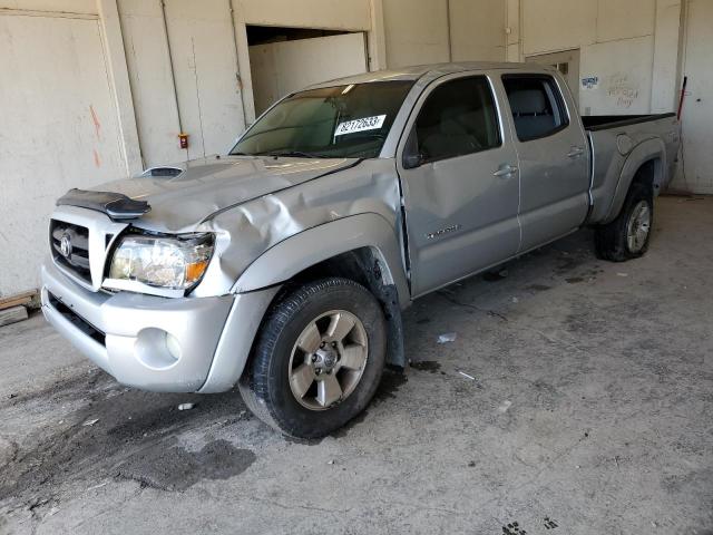 5TEMU52N68Z545160 - 2008 TOYOTA TACOMA DOUBLE CAB LONG BED SILVER photo 1