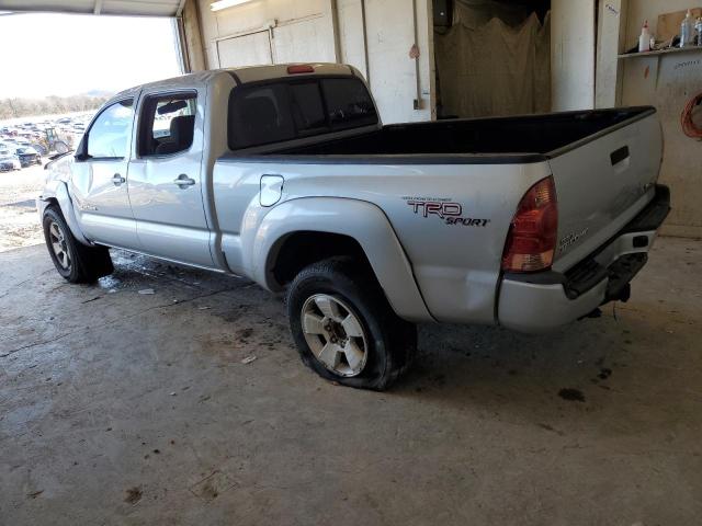 5TEMU52N68Z545160 - 2008 TOYOTA TACOMA DOUBLE CAB LONG BED SILVER photo 2