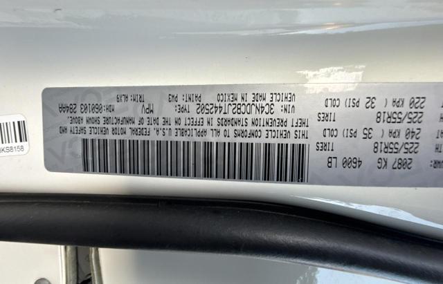 3C4NJDCB2JT442502 - 2018 JEEP COMPASS LIMITED WHITE photo 10