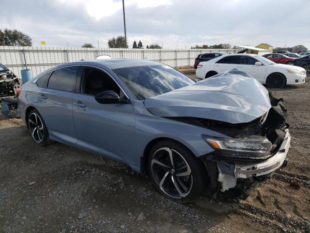1HGCV2F35MA029796 - 2021 HONDA ACCORD SPORT GRAY photo 4