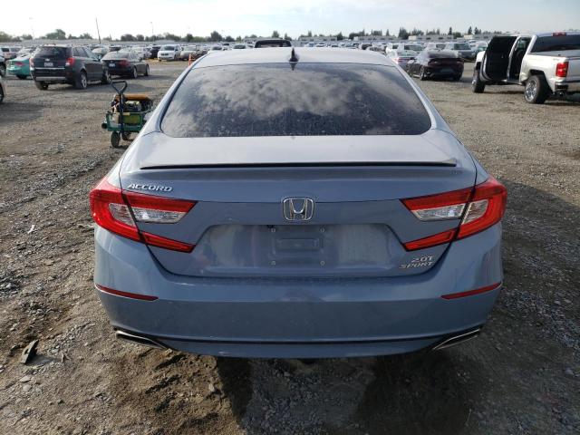 1HGCV2F35MA029796 - 2021 HONDA ACCORD SPORT GRAY photo 6