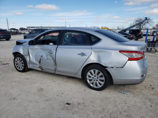 3N1AB7AP2FL633231 - 2015 NISSAN SENTRA S SILVER photo 2