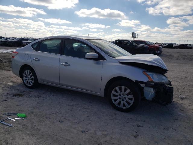 3N1AB7AP2FL633231 - 2015 NISSAN SENTRA S SILVER photo 4