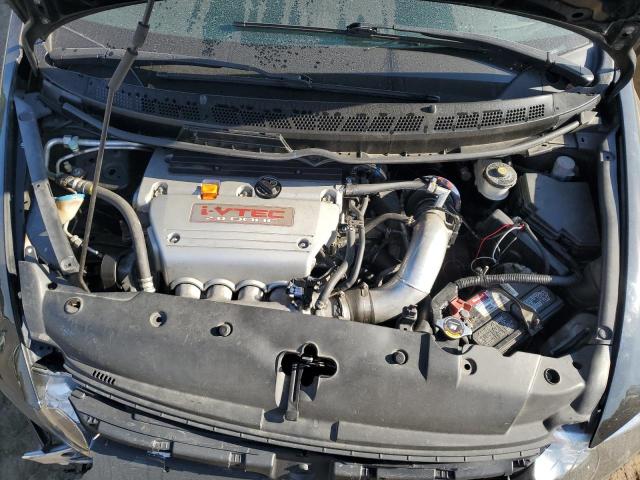 2HGFA55508H707925 - 2008 HONDA CIVIC SI BLACK photo 11