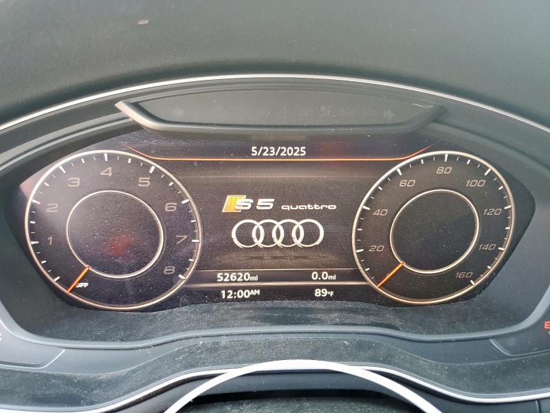 WAUB4CF53KA094371 - 2019 AUDI S5 PREMIUM PLUS ნაცრისფერი ფოტო 9
