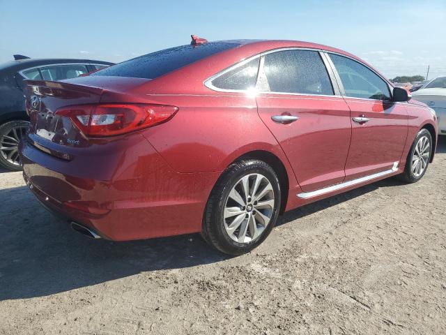 5NPE34AF2GH312034 - 2016 HYUNDAI SONATA SPORT RED photo 3