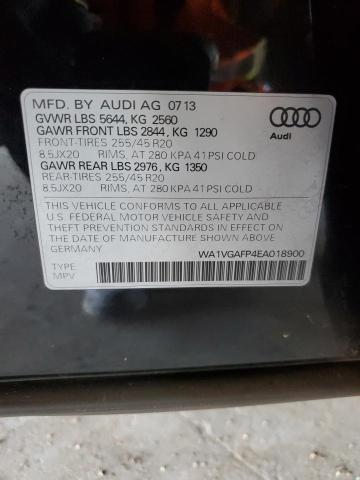 WA1VGAFP4EA018900 - 2014 AUDI SQ5 PRESTIGE BLACK photo 12