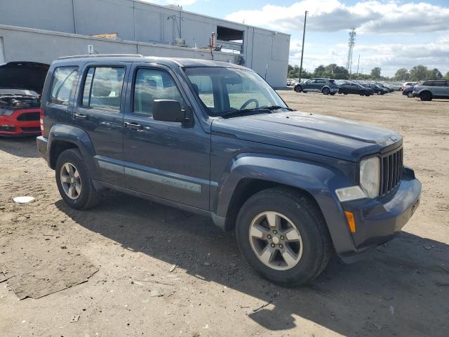 1J8GN28K48W232734 - 2008 JEEP LIBERTY SPORT BLUE photo 4