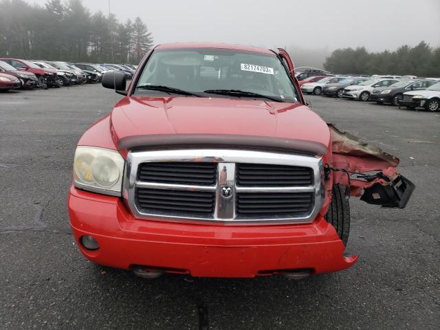 1D7HW58N55S127505 - 2005 DODGE DAKOTA QUAD LARAMIE RED photo 5