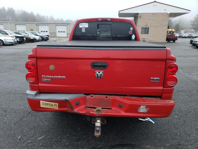 1D7HW58N55S127505 - 2005 DODGE DAKOTA QUAD LARAMIE RED photo 6