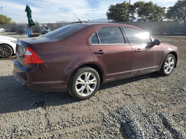 3FAHP0HA3CR158354 - 2012 FORD FUSION SE MAROON photo 3