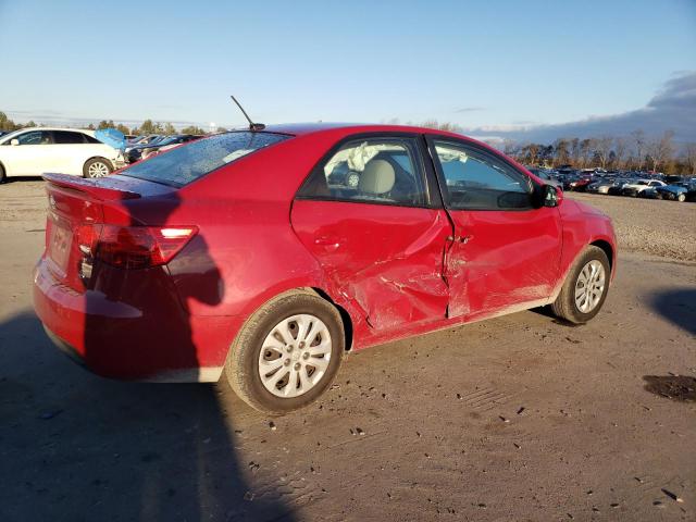 KNAFU4A23D5715768 - 2013 KIA FORTE EX RED photo 3