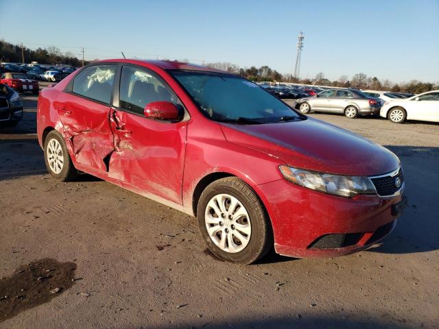 KNAFU4A23D5715768 - 2013 KIA FORTE EX RED photo 4