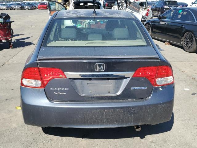 JHMFA362X9S012884 - 2009 HONDA CIVIC HYBRID CHARCOAL photo 6
