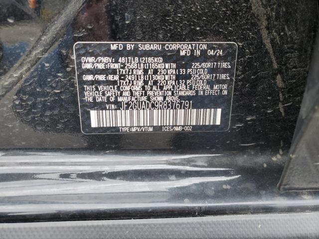 JF2GUADC9R8376791 - 2024 SUBARU CROSSTREK PREMIUM 黑色 照片 13