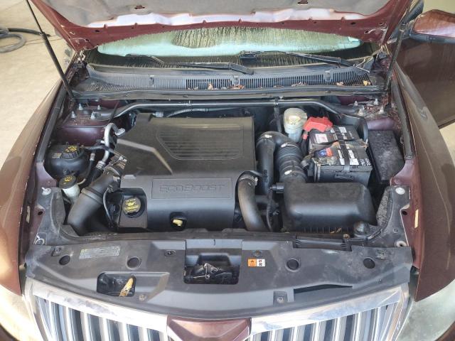1LNHL9FT5CG802308 - 2012 LINCOLN MKS BURGUNDY photo 11
