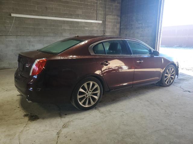 1LNHL9FT5CG802308 - 2012 LINCOLN MKS BURGUNDY photo 3