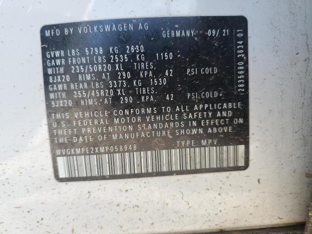 WVGKMPE2XMP058948 - 2021 VOLKSWAGEN ID.4 PRO S თეთრი ფოტო 13