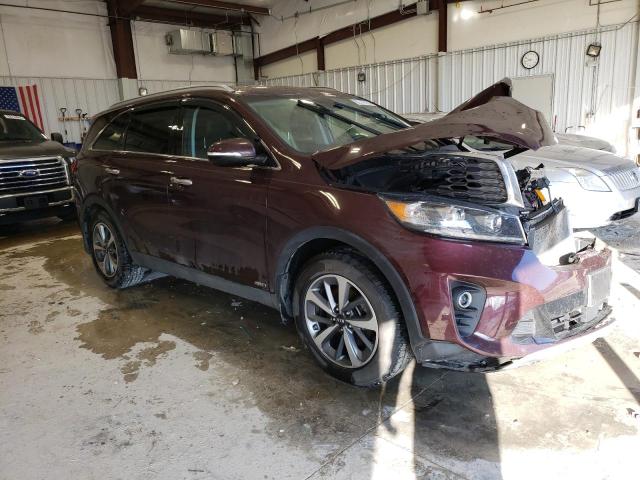 5XYPHDA58KG463672 - 2019 KIA SORENTO EX BURGUNDY photo 4