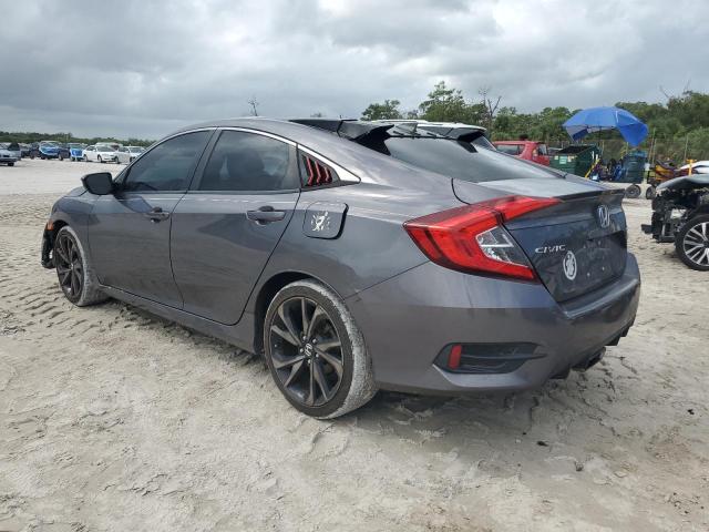 2HGFC2F80KH595667 - 2019 HONDA CIVIC SPORT GRAY photo 2