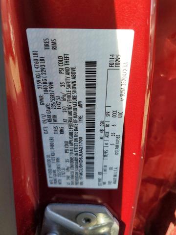 1FMCU9HD6JUA21700 - 2018 FORD ESCAPE SEL MAROON photo 13