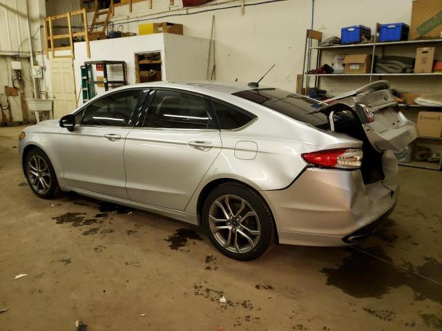 3FA6P0T97HR159910 - 2017 FORD FUSION SE SILVER photo 2