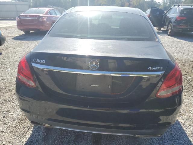 55SWF4KB7GU155198 - 2016 MERCEDES-BENZ C 300 4MATIC BLACK photo 6