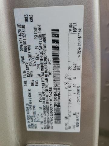 1FMCU0GD7HUC34288 - 2017 FORD ESCAPE SE კრემისფერი ფოტო 13