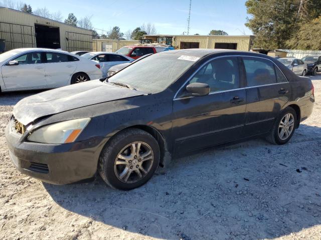 1HGCM56367A098909 - 2007 HONDA ACCORD SE BLACK photo 1