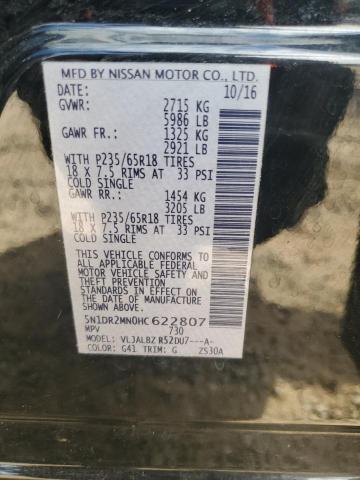 5N1DR2MN0HC622807 - 2017 NISSAN PATHFINDER S BLACK photo 13