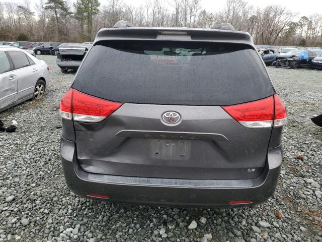 5TDKK3DC9BS111428 - 2011 TOYOTA SIENNA LE CHARCOAL photo 6