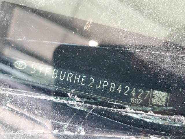 5YFBURHE2JP842427 - 2018 TOYOTA COROLLA L BLUE photo 12