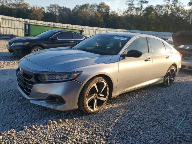 1HGCV1F35NA088472 - 2022 HONDA ACCORD SPORT SILVER photo 1