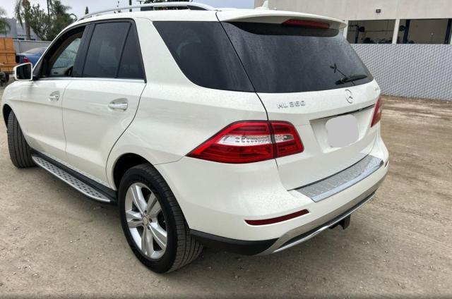 4JGDA5HB1DA198133 - 2013 MERCEDES-BENZ ML 350 4MATIC WHITE photo 3