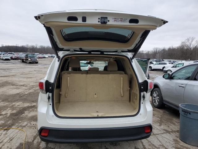 5TDJKRFH7GS288803 - 2016 TOYOTA HIGHLANDER XLE WHITE photo 6