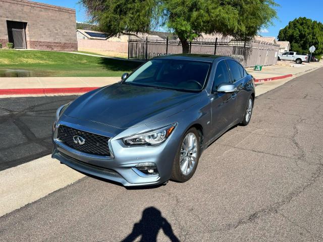 JN1EV7AR3JM441650 - 2018 INFINITI Q50 LUXE GRAY photo 2